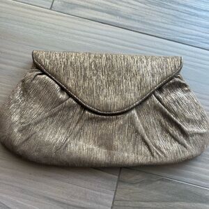 Gold / brown Laura Merkin clutch